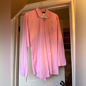 Coral vineyard vines slim fit Tucker shirt